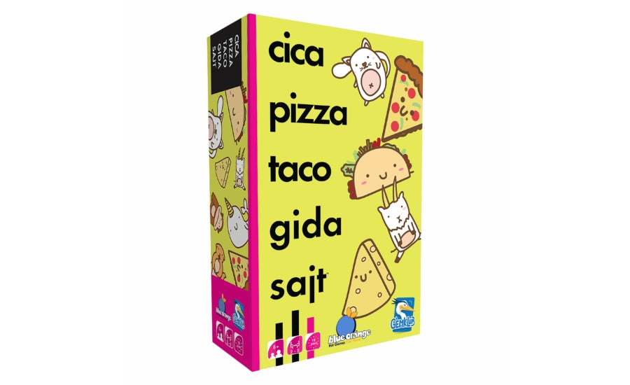 Cutia jocului de societate Taco, Pisică, Capră, Brânză, Pizza