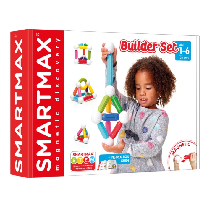 Cutia jucăriei magnetice SmartMax: Builder Set