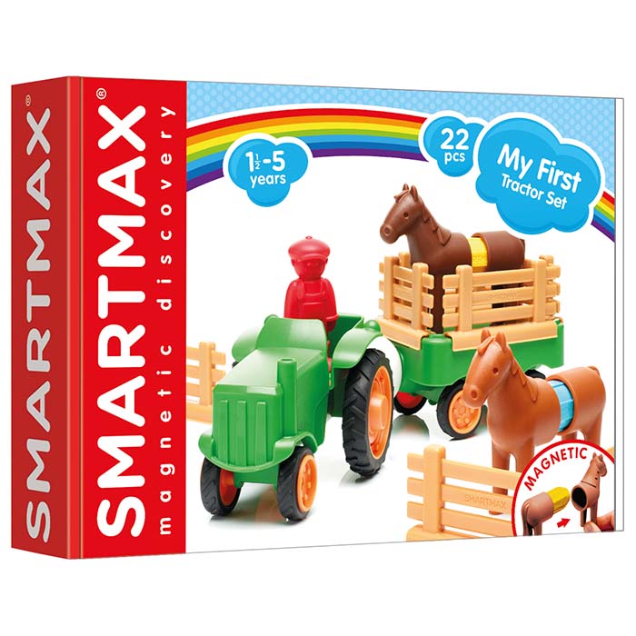 Cutia jucăriei magnetice SmartMax: My First Tractor Set